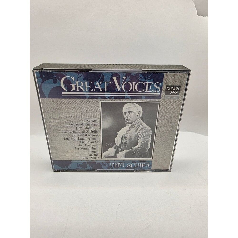 Tito Schipa – Great Voices 3 CD 1989 Opera Classical Nuova Era Italy